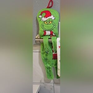 Green Character Christmas Towel Holder